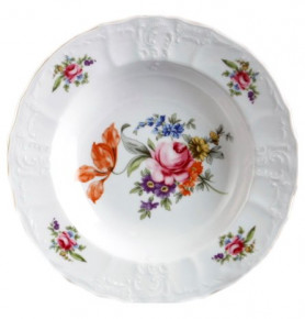 Набор тарелок 23 см 6 шт глубокие  Thun "Бернадотт /Полевой цветок" / 012470