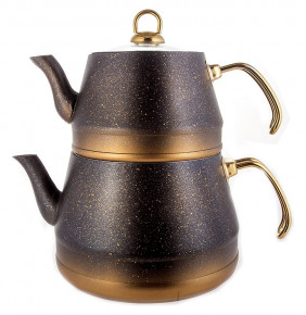 Набор чайников 2 предмета (заварочный 1,8 л, чайник 3,75 л)  O.M.S. Collection "Tea Pot Sets /Gold" / 149046