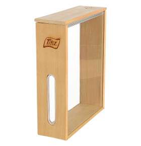 Контейнер для хранения сыпучих продуктов  1,7 л  TITIZ "Woodbox" деревянный / 294148