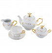 Чайный сервиз на 6 персон 15 предметов  Thun &quot;Мария-Луиза /С золотом&quot; / 094591
