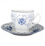 Изображение товара Набор чайных пар 240 мл 6 шт высокие н/н  Thun "Бернадотт /Синие розы" / 043518