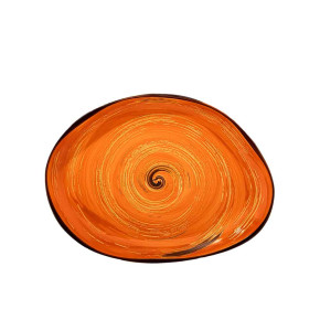 Блюдо 33 x 24,5 см оранжевое  Wilmax "Spiral" / 334363