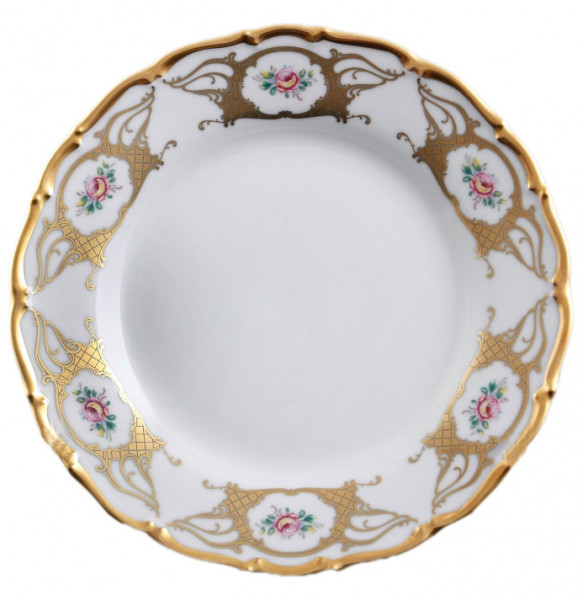 Набор тарелок 19 см 6 шт  Bohemia Porcelan Moritz Zdekauer 1810 s.r.o. &quot;Анжелика /Цветы&quot; / 099617