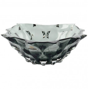 Фруктовница 30 см  Aurum Crystal "Самба /Серо-зелёная" / 143441