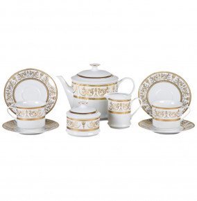 Чайный сервиз на 6 персон 15 предметов  Leander "Сабина /Золотая элегантность" / 158972