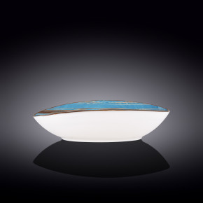 Салатник 30 x 19,5 x 7 см овальный голубой  Wilmax "Scratch" / 261506