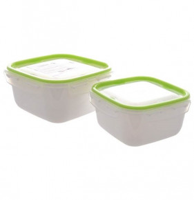 Набор контейнеров (700 мл, 1,3 л) 2 шт салатовые  Ucsan Plastik "Ucsan" / 296227