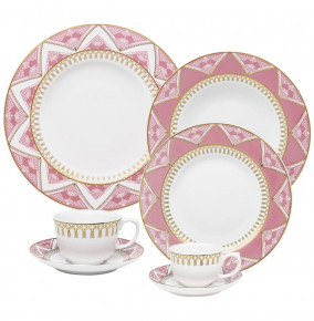Набор посуды на 6 персон 42 предмета  Oxford "Фламинго /Макраме" / 149321