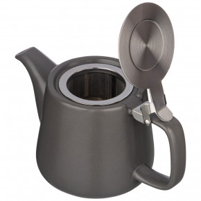 Заварочный чайник 500 мл с металлическим ситечком и крышкой тёмно-серый  Bronco "Velour" / 228660