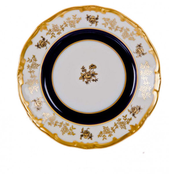 Набор тарелок 17 см 6 шт  Weimar Porzellan &quot;Анна-Амалия /Золотой букет&quot; / 015371