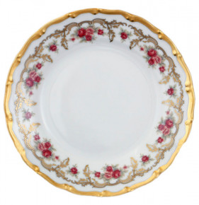 Набор тарелок 17 см 6 шт  Bohemia Porcelan Moritz Zdekauer 1810 s.r.o. "Анжелика /Плетистая роза" / 049993