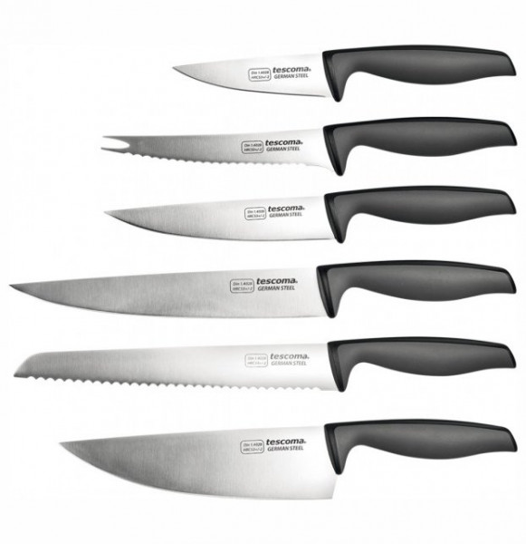 Набор кухонных ножей 7 предметов на подставке  Tescoma &quot;PRECIOSO&quot; / 168084