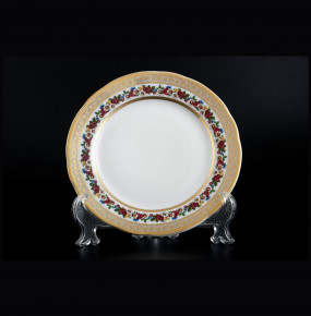 Набор тарелок 19 см 6 шт  Bohemia Porcelan Moritz Zdekauer 1810 s.r.o. "Анжелика /Цветочный венок" / 091846