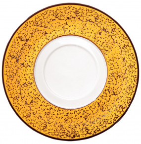 Блюдце 16 см универсальное жёлтое  Wilmax "Splash" / 295075