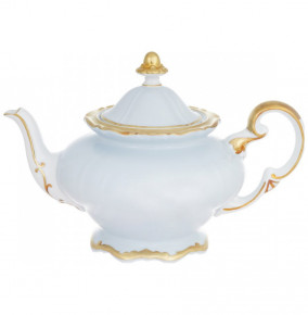 Заварочный чайник 1,2 л  Weimar Porzellan "Престиж /Золотая отводка" голубой / 206500