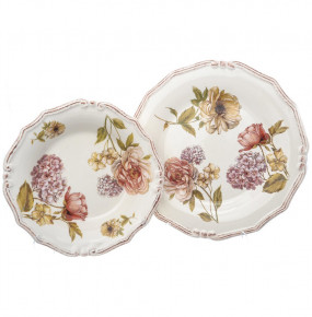 Набор тарелок 2 предмета (24, 25 см)  Ceramica Cuore "Сады Флоренции"  / 226241