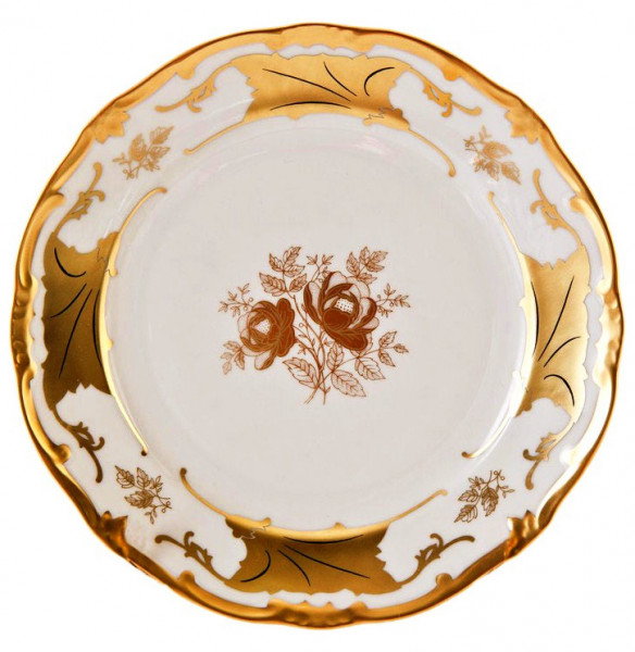 Набор тарелок 24 см 6 шт  Weimar Porzellan &quot;Кленовый лист /Белый&quot; / 013111