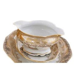 Соусник  Royal Czech Porcelain "Аляска /Охота бежевая" / 204870