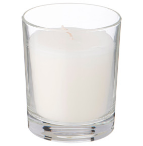 Свеча 9 х 7,5 см в стакане аромазизированная белая / 334498