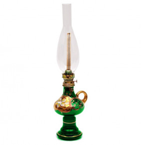 Лампа керасиновая h-45 см  Bohemia "Лепка зеленая" / 049523