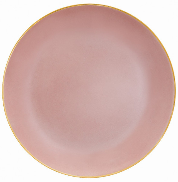 Набор тарелок 21 см 6 шт розовые  Porcel &quot;Coupe Passion Gold&quot; / 284619