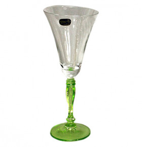 Бокал для белого вина 230 мл 1 шт ( зелёный)  Crystalex CZ s.r.o. "Виктория /Ассорти" / 296692