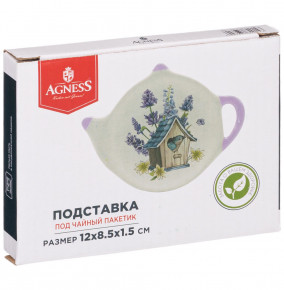 Подставка для чайного пакетика 12 х 8,5 х 1,5 см  Agness "Прованс /Лаванда" / 282438