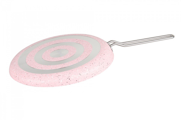 Блинница 30 см антипригарное покрытие розовая  O.M.S. Collection &quot;Granite Crepe Pan&quot; / 295605