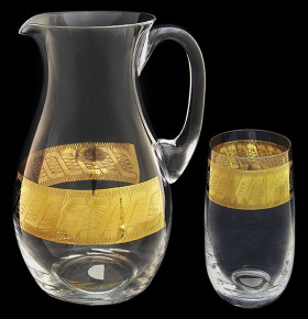 Набор для воды 7 предметов (кувшин 1,9 л + 6 стаканов по 490 мл)  Rona "Золото скифов" / 064825
