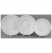 Набор тарелок 18 предметов (19, 23, 25 см)  Leander &quot;Соната /Серый узор&quot; / 158475