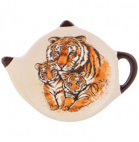 Подставка для чайного пакетика 12 х 8,5 х 1,5 см  Agness "Tiger Amour" / 269351