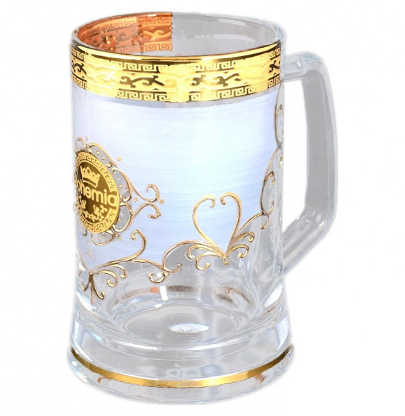 Кружка для пива 500 мл  Bohemia &quot;Богемия /Версаче золото&quot; B-G / 113553