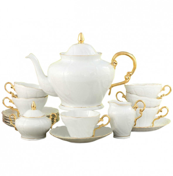 Чайный сервиз на 6 персон 15 предметов  Leander &quot;Эла /Отводка золото&quot; / 158511