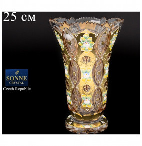Ваза для цветов 25 см  Sonne Crystal "Хрусталь с золотом" / 067797