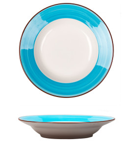 Тарелка 17,5 см глубокая 150 мл 6 шт  P.L. Proff Cuisine "Blue Rim-Kids"  / 319997