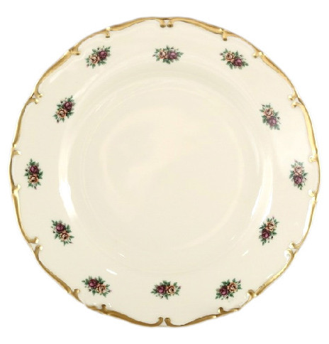 Набор тарелок 19 см 6 шт  Bohemia Porcelan Moritz Zdekauer 1810 s.r.o. &quot;Анжелика /Маленькие розочки /СК&quot; / 066488