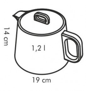 Заварочный чайник 1,2 л "Tescoma /GUSTITO /Без декора" / 141503