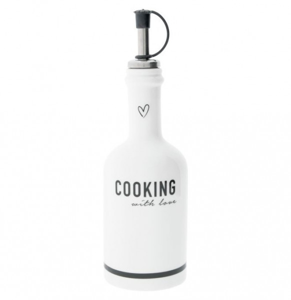 Бутылка для масла/уксуса 6,5 х 16 см  Мята &quot;Cooking with love&quot; /вариант чёрный / 308745