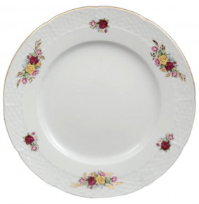 Набор тарелок 25 см 6 шт  Thun "Николь /Розы" / 036208