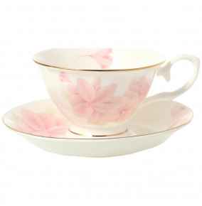 Набор чайных пар 6 шт  Royal Classics "Розовые орхидеи"  / 137021