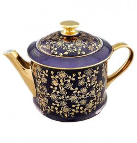 Заварочный чайник 400 мл  Leander "Виндзор /Золотые цветы /фиолет" 1 / 158687