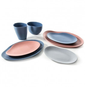 Набор тарелок 23 + 29 см розовые  Cmielow Design Studio "CRAFT COLORED" / 163403