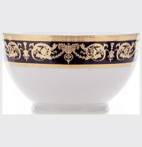 Пиала 13 см н/н  Bavarian Porcelain "Александрия /Золотой узор на чёрном" / 114132
