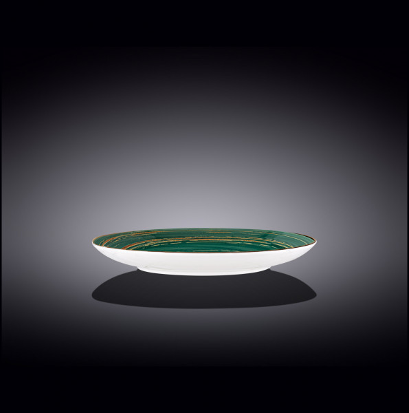 Тарелка 23 см зелёная  Wilmax &quot;Spiral&quot; / 261627