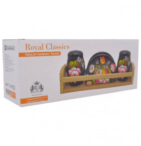 Набор для сервировки 3 предмета 9,8 х 4,4 х 7,3 см подставка 5 х 5 х 7,5 см  Royal Classics "Хохлома" / 277707