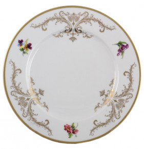 Набор тарелок 17 см 6 шт  Bohemia Porcelan Moritz Zdekauer 1810 s.r.o. "Аннетта /Золотой вензель и Цветы" / 088921