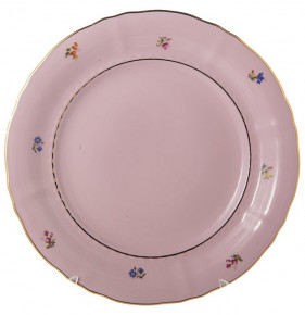 Набор тарелок 25 см 6 шт  Leander "Соната /Мелкие цветы" розовая / 196839