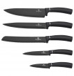 Набор кухонных ножей на магнитной подставке 6 предметов  Berlinger Haus &quot;Carbon Pro&quot; / 280765