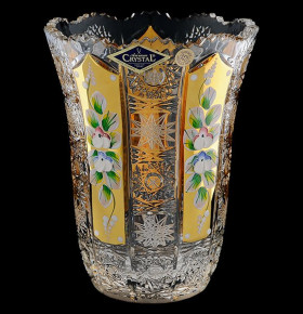 Ваза для цветов 15,5 см  Aurum Crystal "Хрусталь с золотом" / 038000