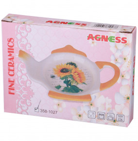 Подставка для чайного пакетика 13 х 9 х 2 см  Agness "Лавандовая весна" / 199888